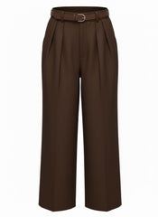 "Darla" Brown Slacks - The Katie Grace Boutique