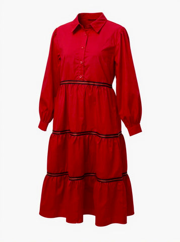 "Elowen" Midi Dress - The Katie Grace Boutique