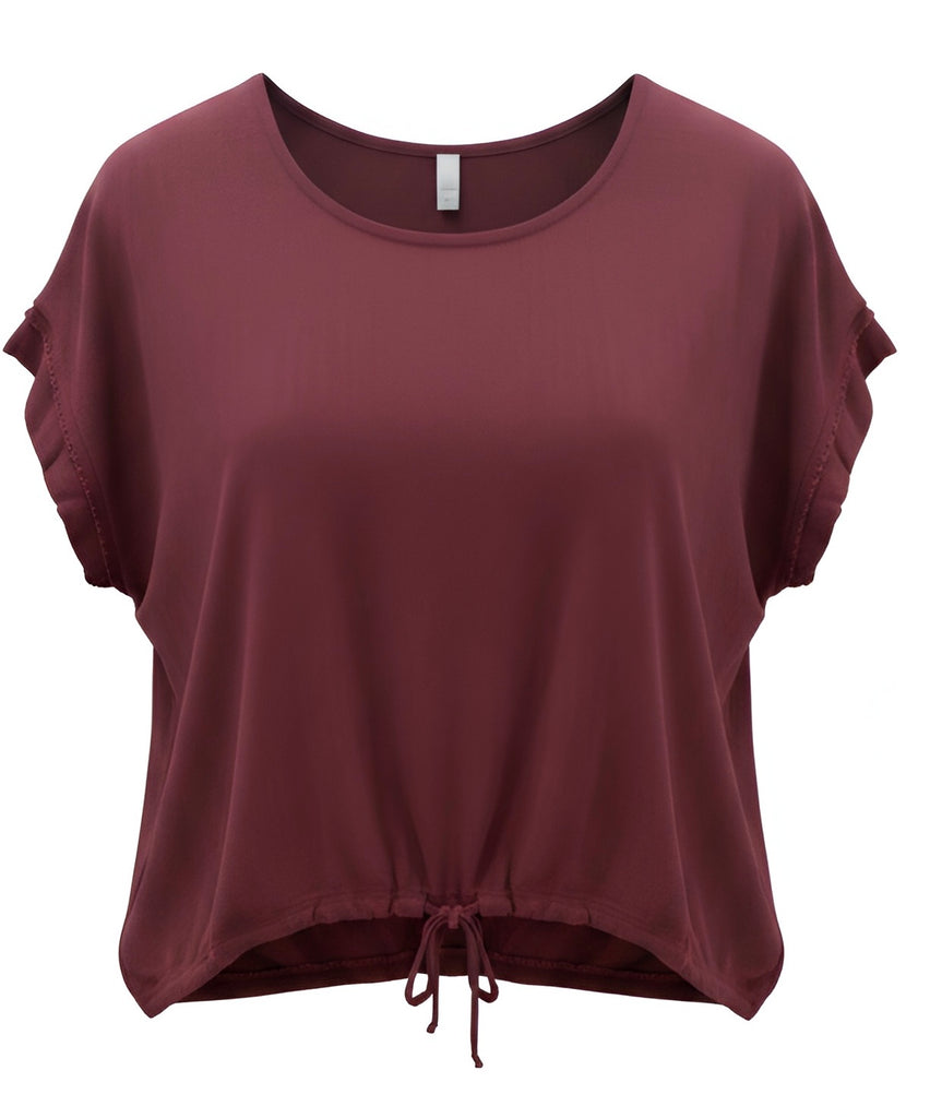 "Abby" Linen Blend Top - The Katie Grace Boutique