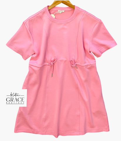 "Misty" Drawstring Dress - The Katie Grace Boutique