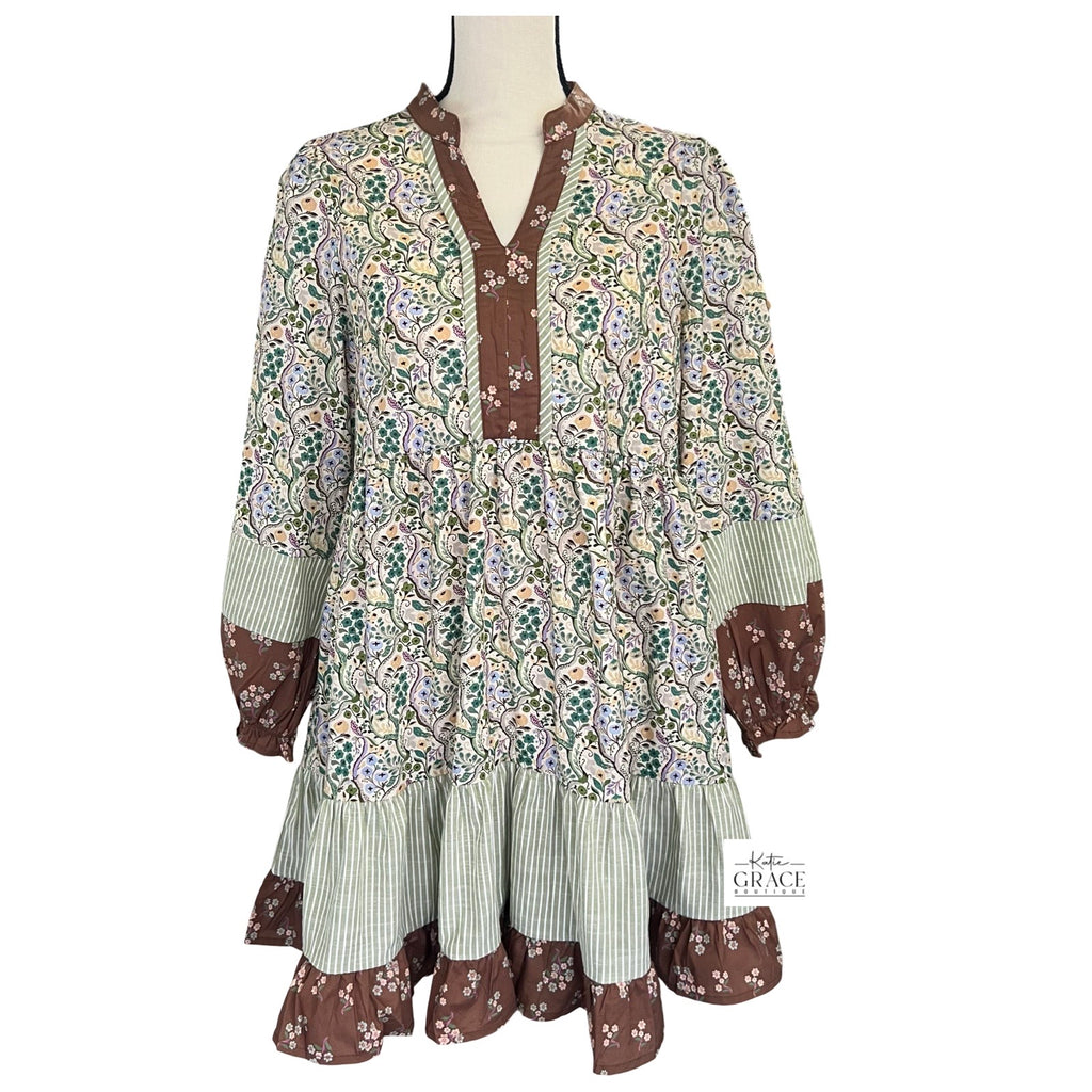 "Laura" Tiered Dress - The Katie Grace Boutique