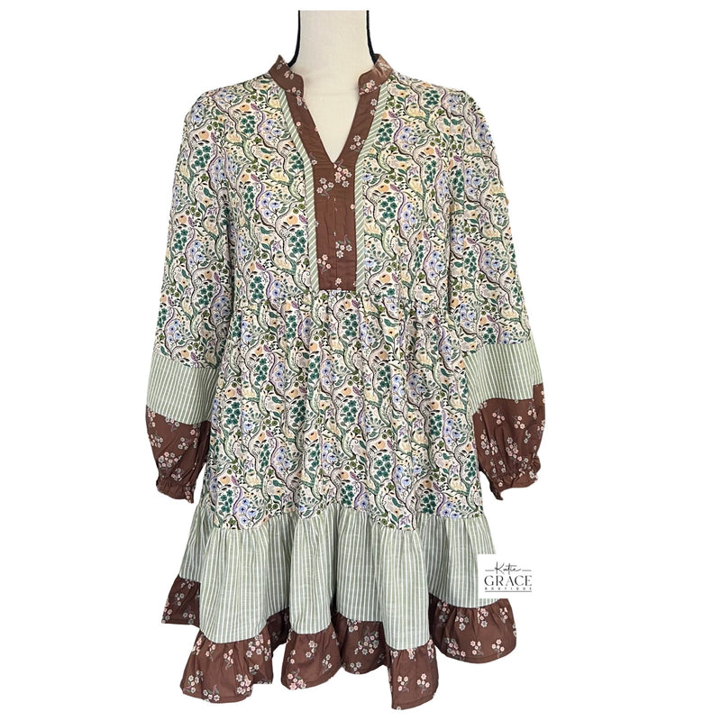 "Laura" Tiered Dress - The Katie Grace Boutique