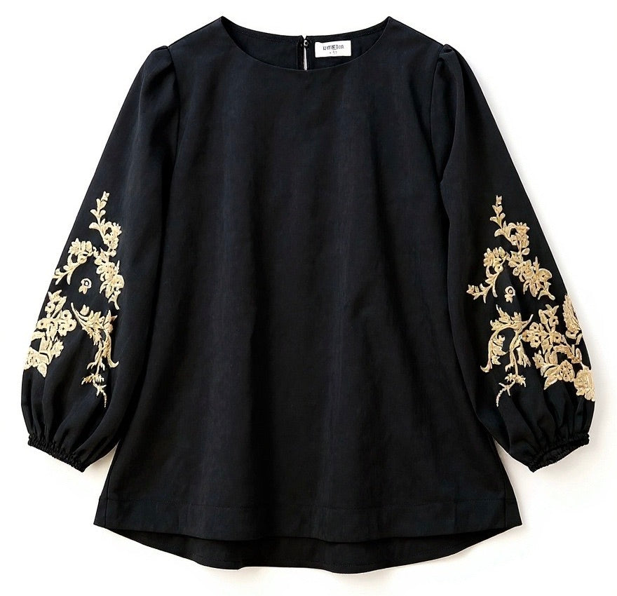 "Lara" Embroidered Blouse - The Katie Grace Boutique