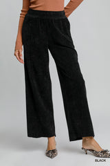 "Melody" Chenille Wide Leg Pants, 3 colors - The Katie Grace Boutique