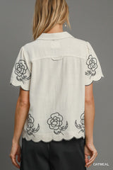 "Amanda" Embroidered Separates, - The Katie Grace Boutique