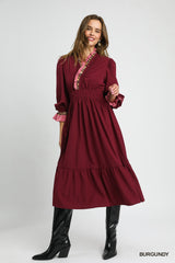 "Amelia" Midi Dress - The Katie Grace Boutique