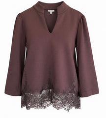 "Cheri" 3/4 Sleeves with Lace - The Katie Grace Boutique