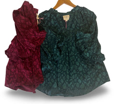 "Gina" Animal Design Blouse , 2 Colors - The Katie Grace Boutique