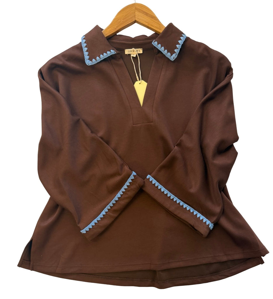 "Beatrice" 3/4 Top - The Katie Grace Boutique