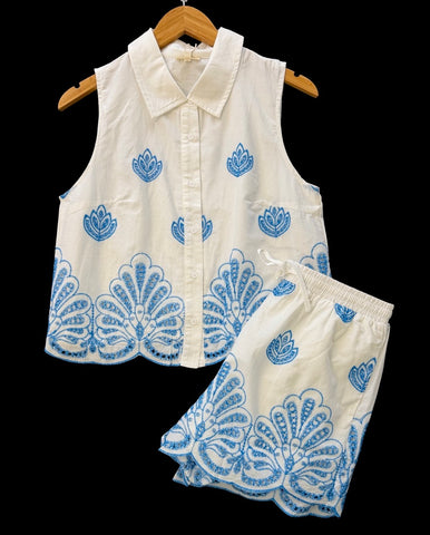 "Shelly" Embroidered Matching Separates - The Katie Grace Boutique