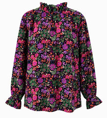"Alicia" Floral Blouse - The Katie Grace Boutique