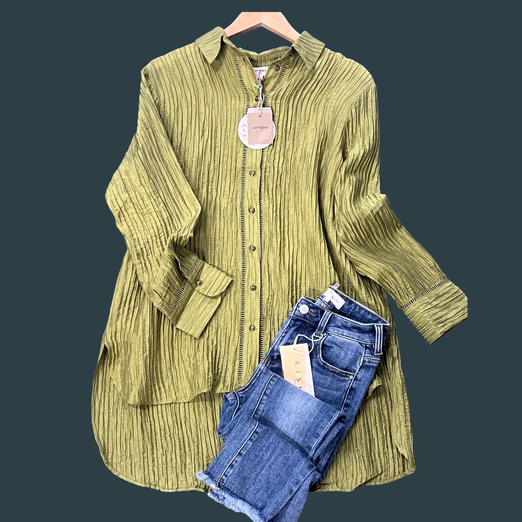 "Kayla" Tunic Bouse - The Katie Grace Boutique