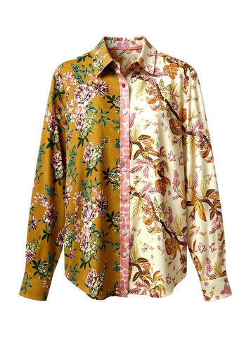 "Kendra"  Muti Print Blouse - The Katie Grace Boutique
