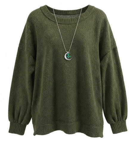 "Maria" Two Tone Sweater - The Katie Grace Boutique