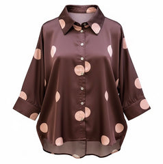 "Bubbles" Polka Dot Blouse - The Katie Grace Boutique