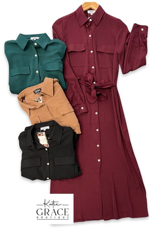 "Leslie" Air Flow Maxi Dress, 4 colors - The Katie Grace Boutique