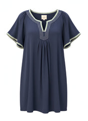 "Kiki" Linen Blend Dress - The Katie Grace Boutique