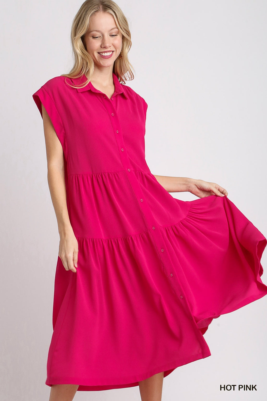 "Viola" A Line Midi Dres - The Katie Grace Boutique