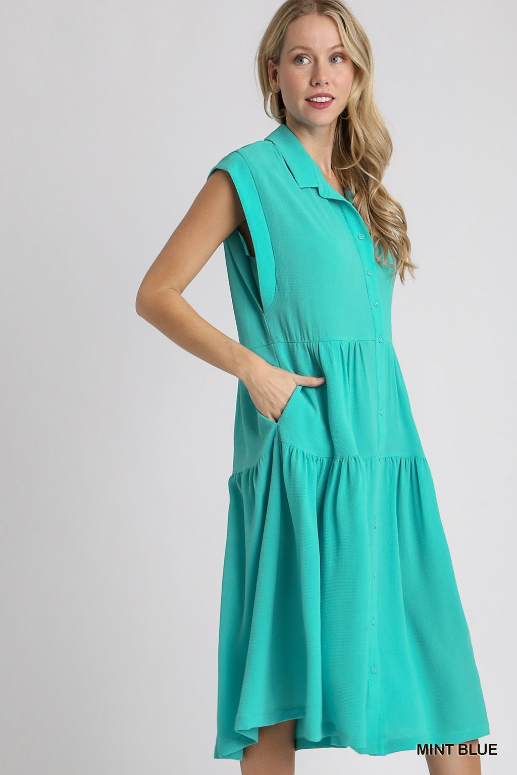 "Viola" A Line Midi Dres - The Katie Grace Boutique