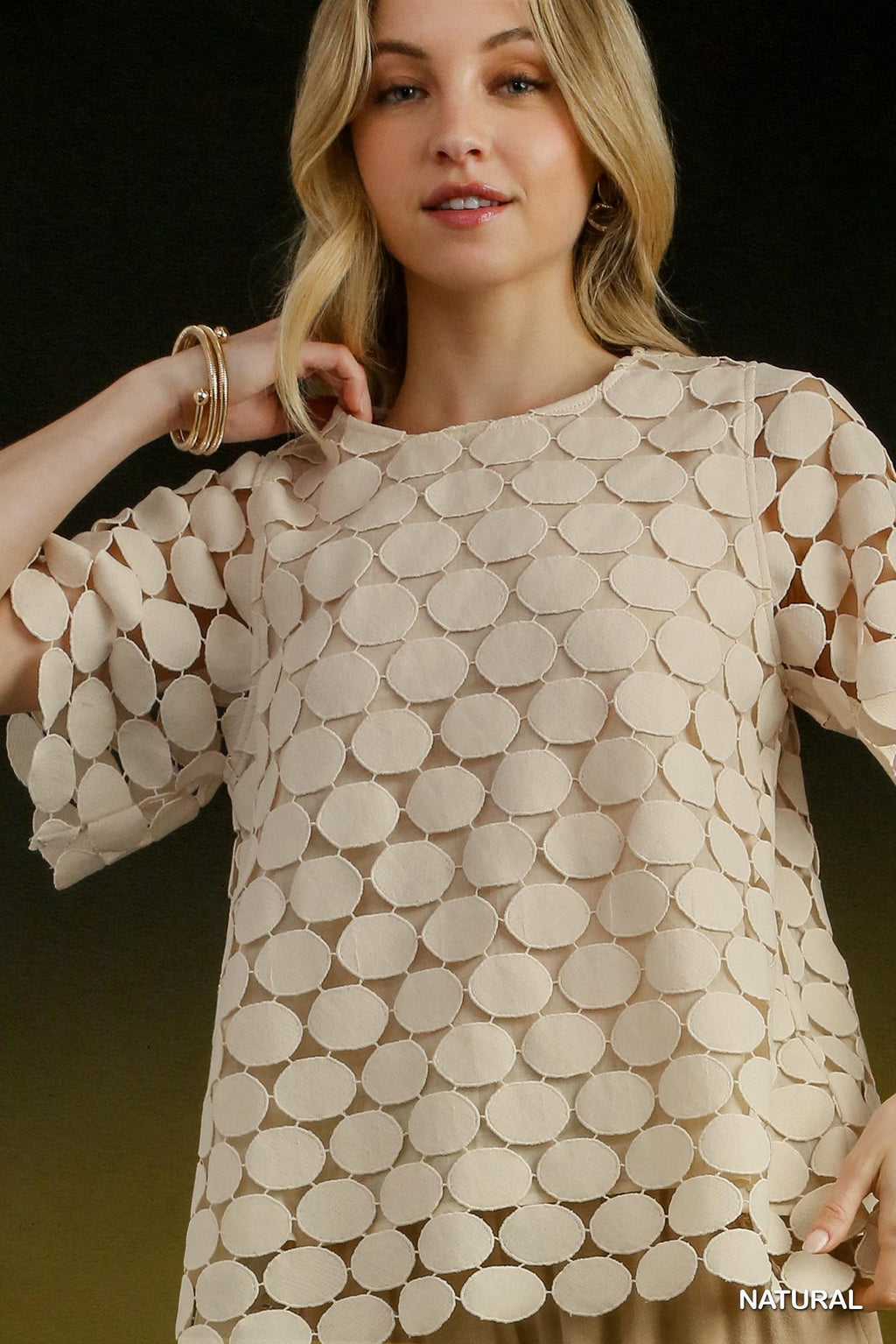 "Melita" Circle Blouse - The Katie Grace Boutique