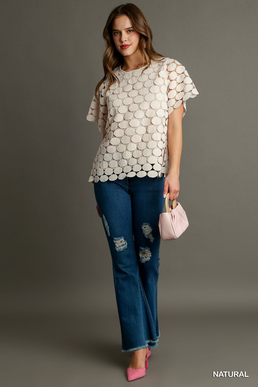 "Melita" Circle Blouse - The Katie Grace Boutique