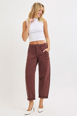 Chocolate Barrel Jeans - The Katie Grace Boutique