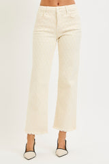 "Kimmie" Textured Jeans - The Katie Grace Boutique