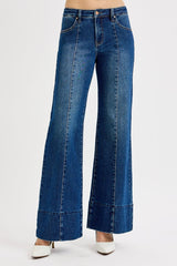"Brittani" Mid Rise Flare Jeans - The Katie Grace Boutique