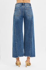 "Azure" Cropped Wide Jeans - The Katie Grace Boutique