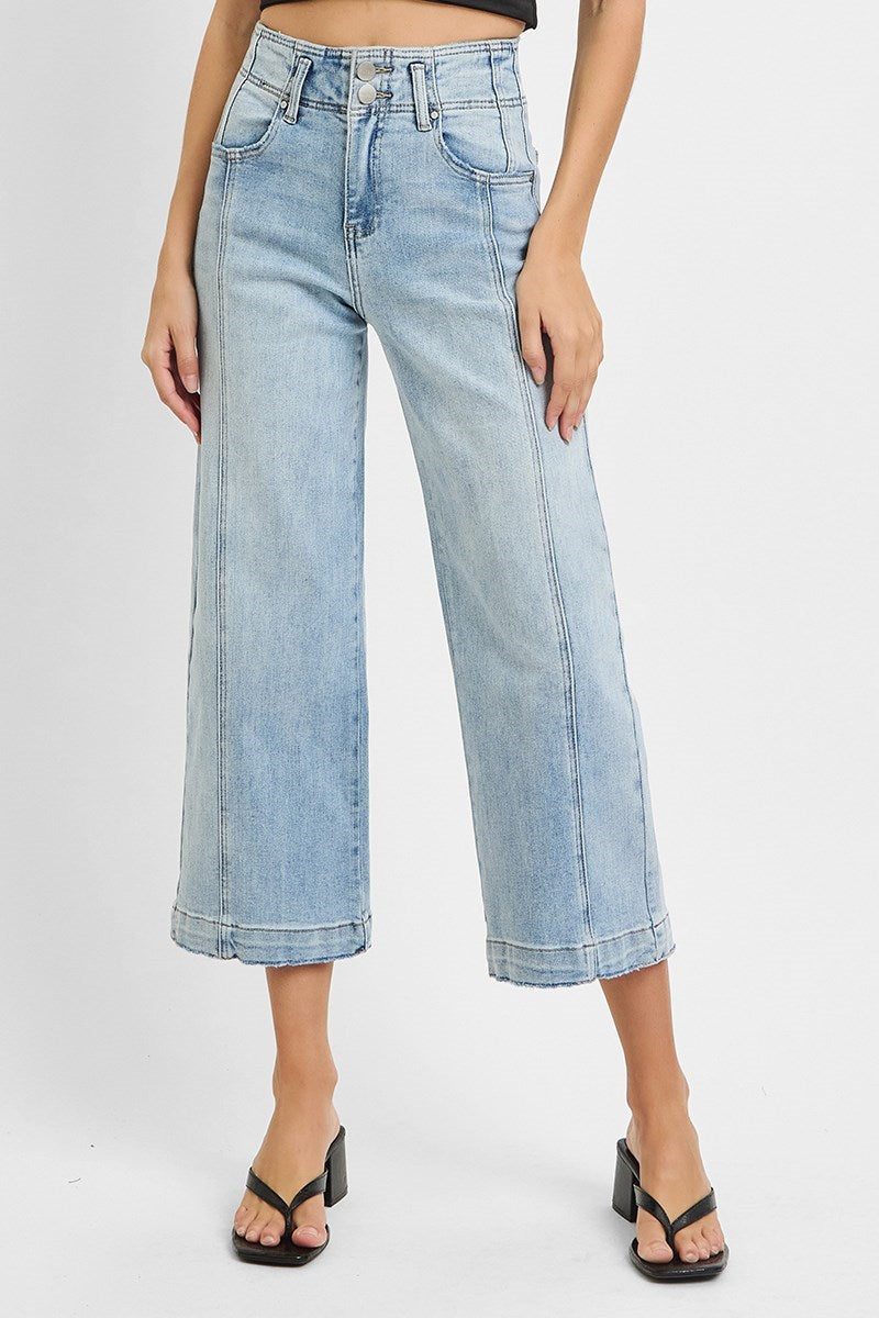 "Leesha" Cropped Jeans - The Katie Grace Boutique
