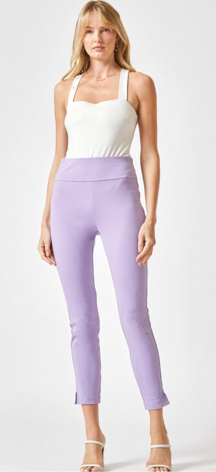 Now in Navy! “Lisette" Tummy Control Pants - The Katie Grace Boutique