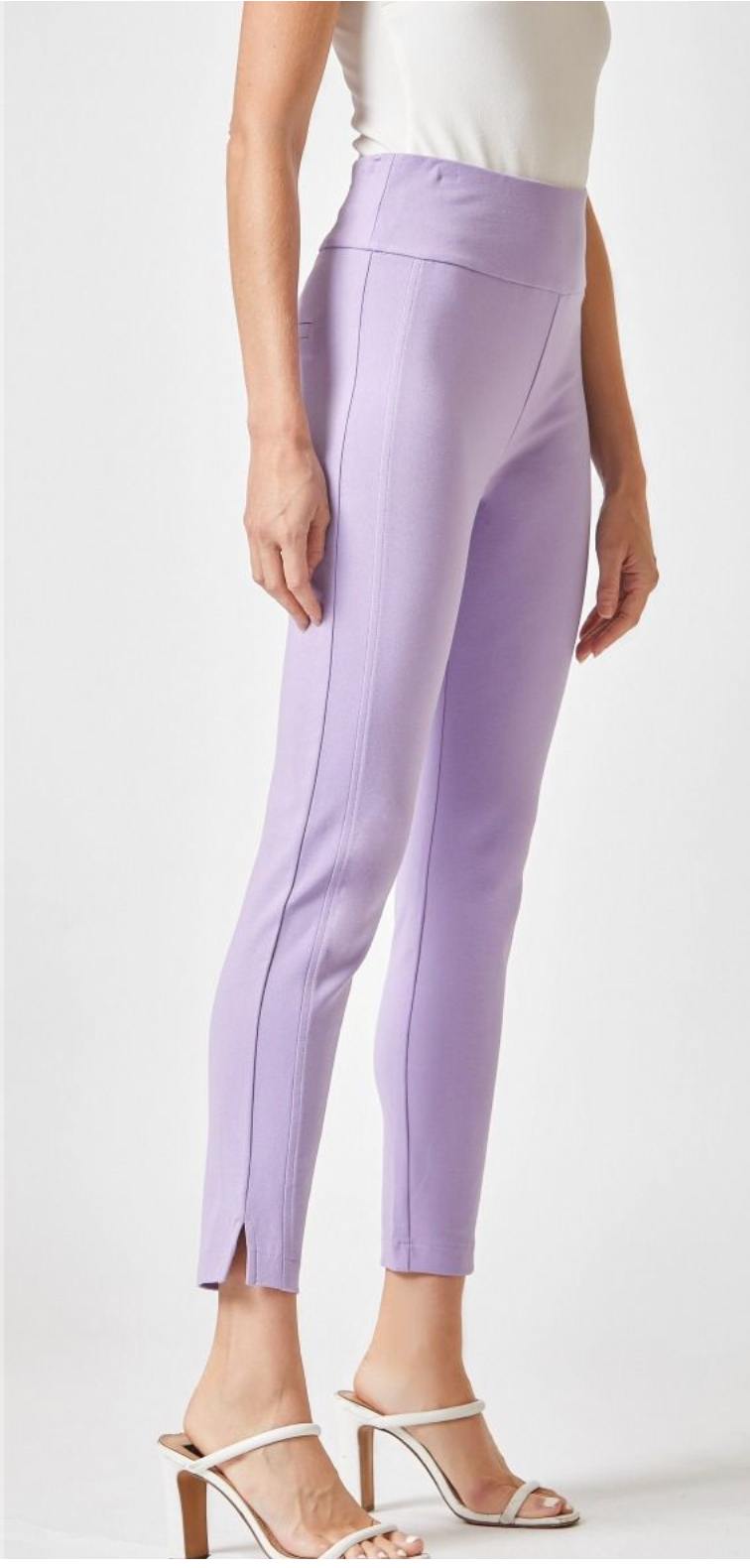 Now in Navy! “Lisette" Tummy Control Pants - The Katie Grace Boutique