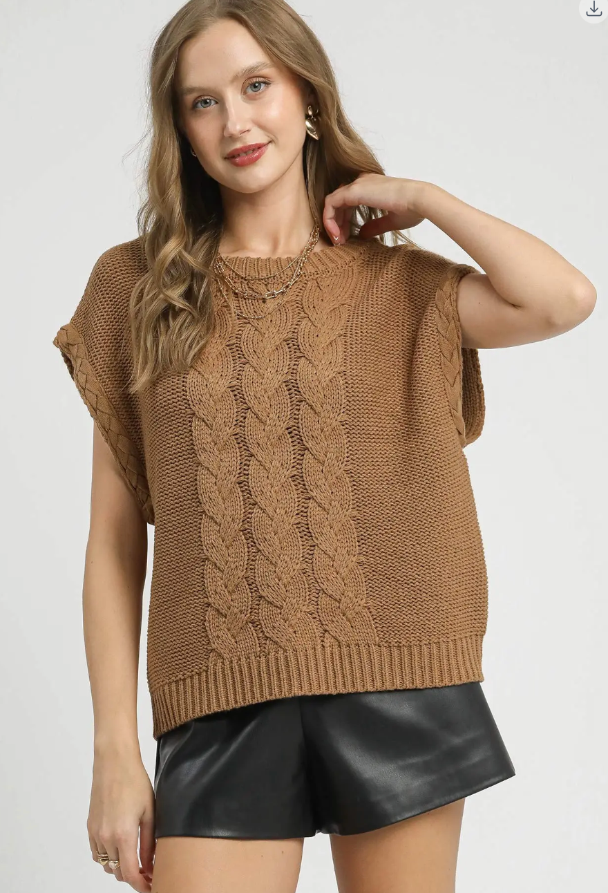 "Jocelyn" Cable Knit Sweater, 4 colors - The Katie Grace Boutique