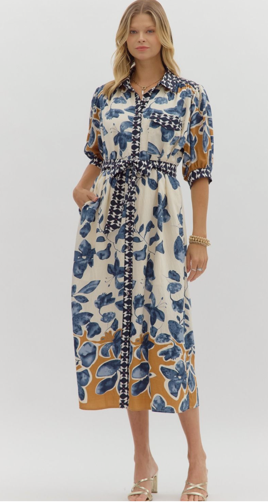 "Bonnie" Midi Dress, S-2XL - The Katie Grace Boutique