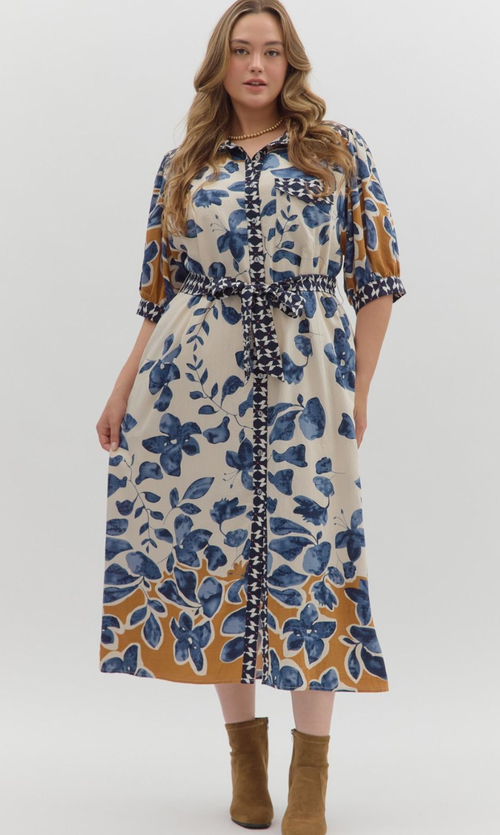 "Bonnie" Midi Dress, S-2XL - The Katie Grace Boutique