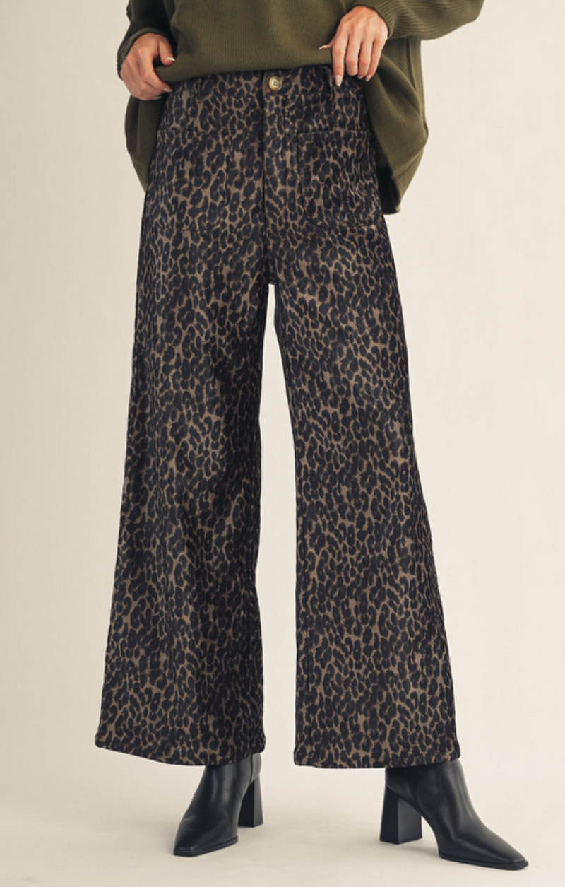 "Layla" Wide Leg Pants - The Katie Grace Boutique