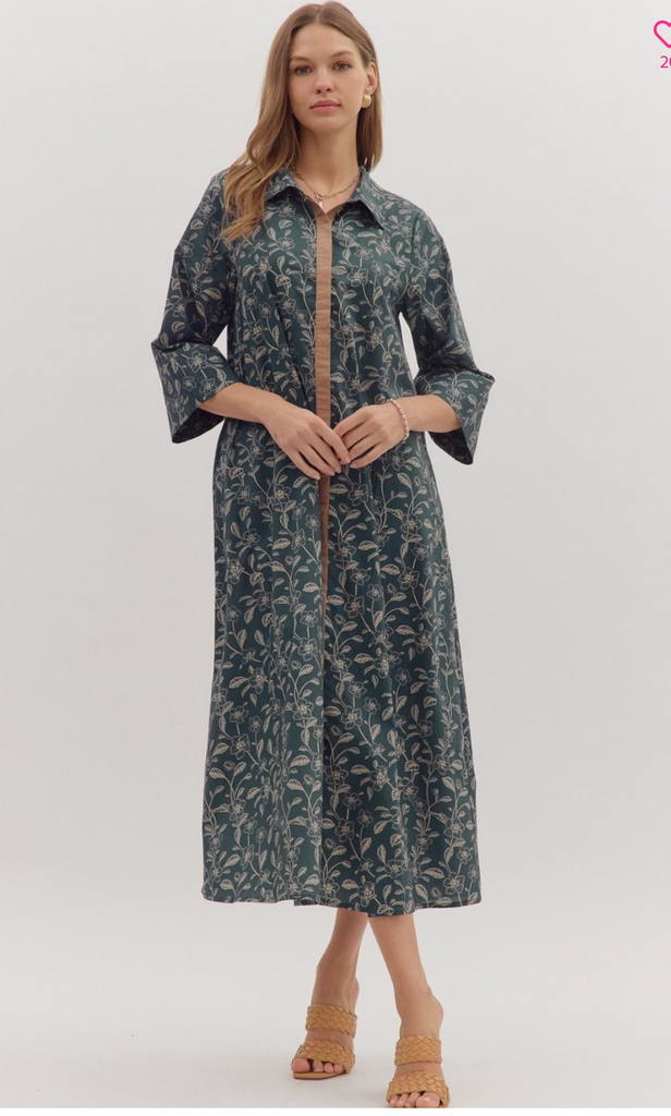 "Macey" Midi Dress - The Katie Grace Boutique
