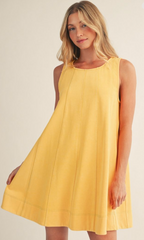 "Sunshine" French Terry Dress - The Katie Grace Boutique