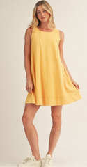 "Sunshine" French Terry Dress - The Katie Grace Boutique