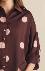 "Bubbles" Polka Dot Blouse - The Katie Grace Boutique