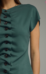 "Tellie" Ruching Blouse - The Katie Grace Boutique