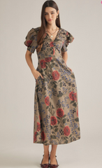 "Camille" Midi Dress - The Katie Grace Boutique