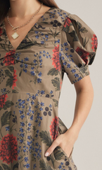 "Camille" Midi Dress - The Katie Grace Boutique