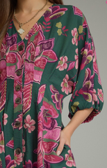 "Emily" Floral Dress - The Katie Grace Boutique