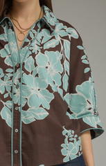 "Willow" 3/4 Sleeve Blouse - The Katie Grace Boutique