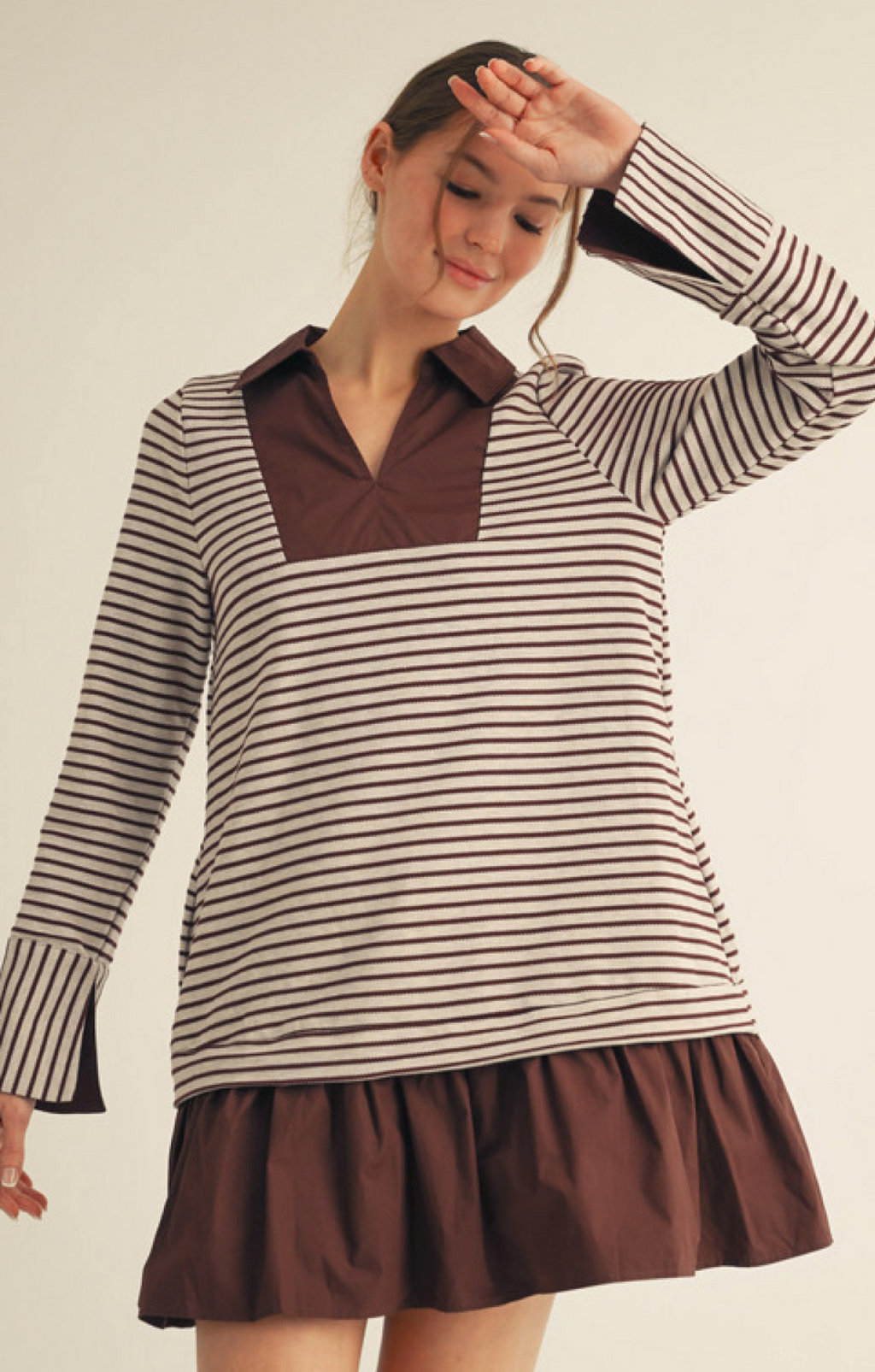 "Brownie" Striped Dress - The Katie Grace Boutique
