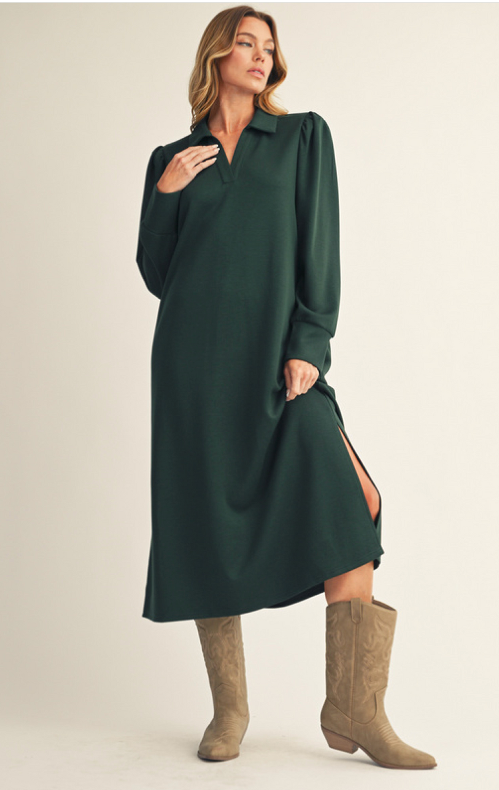 "Paris" Luxe Knit Midi Dress, 2 colors - The Katie Grace Boutique