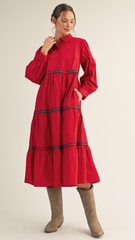 "Elowen" Midi Dress - The Katie Grace Boutique