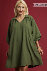 "Carrie" Textured Dress, 2 colors Plus - The Katie Grace Boutique