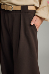 "Darla" Brown Slacks - The Katie Grace Boutique